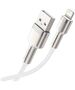 Baseus USB to Lightning Data Cable 2.4A, 2m - Baseus Coffees (CALJK-B02) - White 6953156202290 έως 12 άτοκες Δόσεις