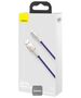 Baseus USB to Lightning Data Cable 2.4A, 2m - Baseus Coffees (CALJK-B05) - Purple 6953156202306 έως 12 άτοκες Δόσεις