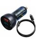 Baseus Car Charger, 65W, USB, Type-C - Baseus (TZCCKX-0G) - Black 6953156223196 έως 12 άτοκες Δόσεις