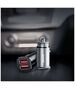 Baseus - Square Metal A+A 30W Dual QC3.0 Quick Car Charger - Black 6953156284180 έως 12 άτοκες Δόσεις