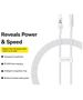 Baseus Cable USB-C to Lightning, Fast Charging 20W, 2m - Baseus Gem (P10373001211-01) - Moon White 6932172658885 έως 12 άτοκες Δόσεις