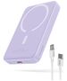 Baseus External Type-C Battery Type-C, Wireless Charging, 20W, 10000mAh + Type-C Cable, 30cm - Baseus Mini Air (P100595900151313-00) - Purple 6932172636180 έως 12 άτοκες Δόσεις