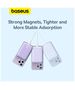 Baseus External Type-C Battery Type-C, Wireless Charging, 20W, 6000mAh + Type-C Cable, 30cm - Baseus Mini Air (P10059002513-00) - Purple 6932172641443 έως 12 άτοκες Δόσεις