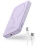 Baseus External Type-C Battery, Wireless Charging, 20W, 5000mAh + Type-C Cable, 30cm - Baseus Mini (P10022107513-00) - Purple 6932172636203 έως 12 άτοκες Δόσεις