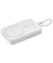 Baseus MagSafe External Battery, USB-C, Lightning, 30W, 10000mAh - Baseus Magnetic Mini (P1002210B223-00) - White 6932172642778 έως 12 άτοκες Δόσεις