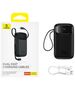 Baseus External Battery Pack 2x Lightning, 3x Type-C, 2x USB, 22.5W, 10000mAh + Type-C Cable, 30cm - Baseus Qpow Pro+ (P1005555003113-00) - Black 6932172636296 έως 12 άτοκες Δόσεις