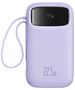 Baseus External Battery Pack 2x Lightning, 3x Type-C, 2x USB, 22.5W, 10000mAh + Type-C Cable, 30cm - Baseus Qpow Pro+ (P100555500351313-00) - Purple 6932172636272 έως 12 άτοκες Δόσεις