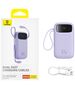 Baseus External Battery Pack 2x Lightning, 3x Type-C, 2x USB, 22.5W, 20000mAh + Type-C Cable, 30cm - Baseus Qpow Pro+ (P1005555002513-00) - Purple 6932172636258 έως 12 άτοκες Δόσεις