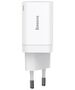 Baseus Priza Char charger, 2in1, 30W - Baseus Super Si Pro (CCSUPP-E02) - White 6953156206359 έως 12 άτοκες Δόσεις