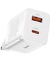 Baseus Priza Char charger, 2in1, 30W - Baseus Super Si Pro (CCSUPP-E02) - White 6953156206359 έως 12 άτοκες Δόσεις