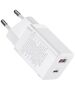 Baseus Priza Char charger, 2in1, 30W - Baseus Super Si Pro (CCSUPP-E02) - White 6953156206359 έως 12 άτοκες Δόσεις