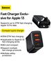 Baseus Charger UK, USB, Type-C, 30W - Baseus Compact Series (CCXJ030101) - Black 6932172612498 έως 12 άτοκες Δόσεις