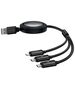 Baseus Data Cable USB to Type-C, Lightning, Micro-USB, 100W, 1.1m - Baseus Free 2 Draw (P10368700111-03) - Cluster Black 6932172656430 έως 12 άτοκες Δόσεις