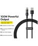 Baseus USB to Type-C cable, Super Fast Charging 100W, 1m - Baseus Gem (P1037373002111-00) - Cluster Black 6932172658748 έως 12 άτοκες Δόσεις