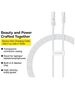 Baseus USB-C to Type-C cable, Super Fast Charging 100W, 2m - Baseus Gem (P1037373000211-01) - Moon White 6932172658786 έως 12 άτοκες Δόσεις