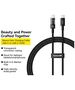 Baseus USB-C to Type-C cable, Super Fast Charging 100W, 2m - Baseus Gem (P1037373000111-01) - Cluster Black 6932172658816 έως 12 άτοκες Δόσεις