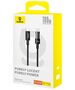 Baseus USB-C to Type-C cable, Super Fast Charging 100W, 2m - Baseus Gem (P1037373000111-01) - Cluster Black 6932172658816 έως 12 άτοκες Δόσεις