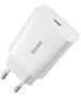 Baseus USB-C Charger, 20W - Baseus Speed Mini (CCFS-SN02) - White 6953156201705 έως 12 άτοκες Δόσεις