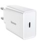 Baseus USB-C Charger, 20W - Baseus Speed Mini (CCFS-SN02) - White 6953156201705 έως 12 άτοκες Δόσεις