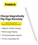 Baseus Active Stylus Pen with LED Indicator - Baseus Smooth Writing 2 Series (P80015807213-00) - White 6932172640989 έως 12 άτοκες Δόσεις