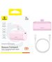 Baseus External Type-C Battery Type-C, 20W, 5000mAh + Type-C Cable - Baseus (P10068306413-00) - Baby Pink 6932172659530 έως 12 άτοκες Δόσεις