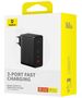 Baseus 3in1 EU Charger, 160W, Type-C Cable - Baseus GaN5 Pro Digital (P10110825113113-00) - Black 6932172635046 έως 12 άτοκες Δόσεις