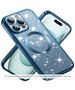 Techsuit Case for iPhone 16 - Techsuit Luxury Glitter MagSafe - Light Blue 5949419221857 έως 12 άτοκες Δόσεις