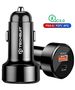 Techsuit Car Charger USB-A QC 3.0 QC 18W, Type-C PD30W - Techsuit Premium (TE-P31) - Black 5949419230064 έως 12 άτοκες Δόσεις