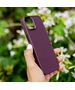 Satin case for Samsung Galaxy S22 Ultra burgundy 5900495029096