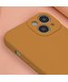 Silicon case for iPhone 12 / 12 Pro 6,1&quot; caramel 5907457797857