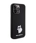 Original Case APPLE IPHONE 15 PRO MAX Karl Lagerfeld Silicone Choupette Metal Pin (KLHCP15XSMHCNPK) black 3666339166380