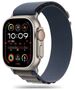 Strap for APPLE WATCH 4 / 5 / 6 / 7 / 8 / 9 / SE / ULTRA 1 / 2 (42 / 44 / 45 / 49 MM) Tech-Protect Nylon Pro Navy / Grey 5906302302314