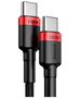 Baseus Date Cable Type-C, 100W, 2m - Baseus Cafes (CATKLF-AL91) - Red Black 6953156216372 έως 12 άτοκες Δόσεις