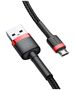 Baseus Baseus - Data Cable Cafule (CAMKLF-C91) - USB to Micro-USB, 1.5A, 2m - Red Black 6953156280373 έως 12 άτοκες Δόσεις