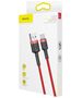 Baseus Baseus - Data Cable Cafule (CATKLF-A09) - USB to Type-C, 3A, 0.5m - Red 6953156278165 έως 12 άτοκες Δόσεις