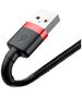 Baseus Baseus - Data Cable Cafule (CALKLF-C19) - USB to Lightning, 1.5A, 2m - Red Black 6953156275027 έως 12 άτοκες Δόσεις