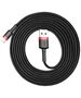 Baseus Baseus - Data Cable Cafule (CALKLF-C19) - USB to Lightning, 1.5A, 2m - Red Black 6953156275027 έως 12 άτοκες Δόσεις