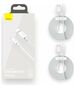 Baseus Cablu de Date USB la Lightning, Fast Charging 2.4A, 480Mbps, 1.5m (set 2) - Baseus (TZCALZJ-02) - White 6953156230316 έως 12 άτοκες Δόσεις