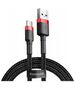 Baseus Cablu USB to Type-C, Fast Charge, 3A, 480Mbps, 0.5m - Baseus Cafule (CATKLF-D91) - Red / Black 6953156278271 έως 12 άτοκες Δόσεις