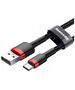 Baseus Cablu USB to Type-C, Fast Charge, 3A, 480Mbps, 0.5m - Baseus Cafule (CATKLF-D91) - Red / Black 6953156278271 έως 12 άτοκες Δόσεις