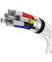 Baseus Type-C to Type-C Cable, Super Fast Charge, 100W, 480Mbps, 20V, 5A, 1m - Baseus Cafule Series Metal (CATJK-C02) - White 6953156202337 έως 12 άτοκες Δόσεις