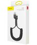 Baseus USB to Lightning Data Cable 2A, 1m - Baseus Fish Eye (CALSR-01) - Black 6953156277397 έως 12 άτοκες Δόσεις