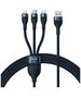 Baseus Data Cable 3in1, USB, 100W, 1.2m - Baseus Flash Series 2 (CASS030003) - Blue 6932172608729 έως 12 άτοκες Δόσεις