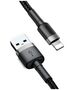 Baseus - Cafule Cable Usb Lightning 2.4A 0.5M - Gray Black 6953156274938 έως 12 άτοκες Δόσεις