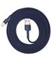 Baseus Cablu USB la Lightning, QC3.0, 1.5A, 2m - Baseus (CALKLF-CV3) - Blue / Gold 6953156290761 έως 12 άτοκες Δόσεις