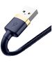 Baseus Cablu USB la Lightning, QC3.0, 1.5A, 2m - Baseus (CALKLF-CV3) - Blue / Gold 6953156290761 έως 12 άτοκες Δόσεις