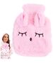 Rubber Hot Water Bottle in Pink Cover 5904161140740