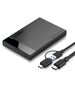 UGREEN US221 SATA External Drive Enclosure HDD 2,5", USB 3.0 + USB-C to USB-C 3.1 (black) 6957303867356