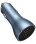 Baseus Golden Contactor Pro car charger, 2x USB-C, 1x USB, 65W (blue) 6932172612825