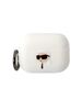 Case APPLE AIRPODS PRO 2 Karl Lagerfeld Silicone Karl Head 3D white 3666339099244